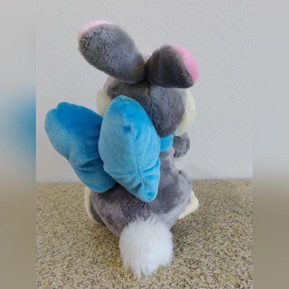✓Disney Store PLUSH 10"THUMPER with blue ribbon Rabbit Bambi Movie! RARE!!! - Picture 8 of 16